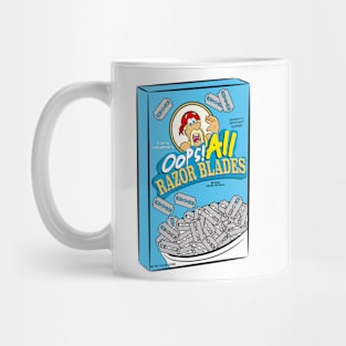 Oops all razor blades american food meme Mug